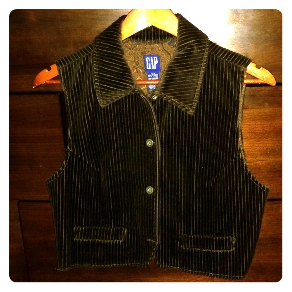 Ladies Gap corduroy vest, Medium